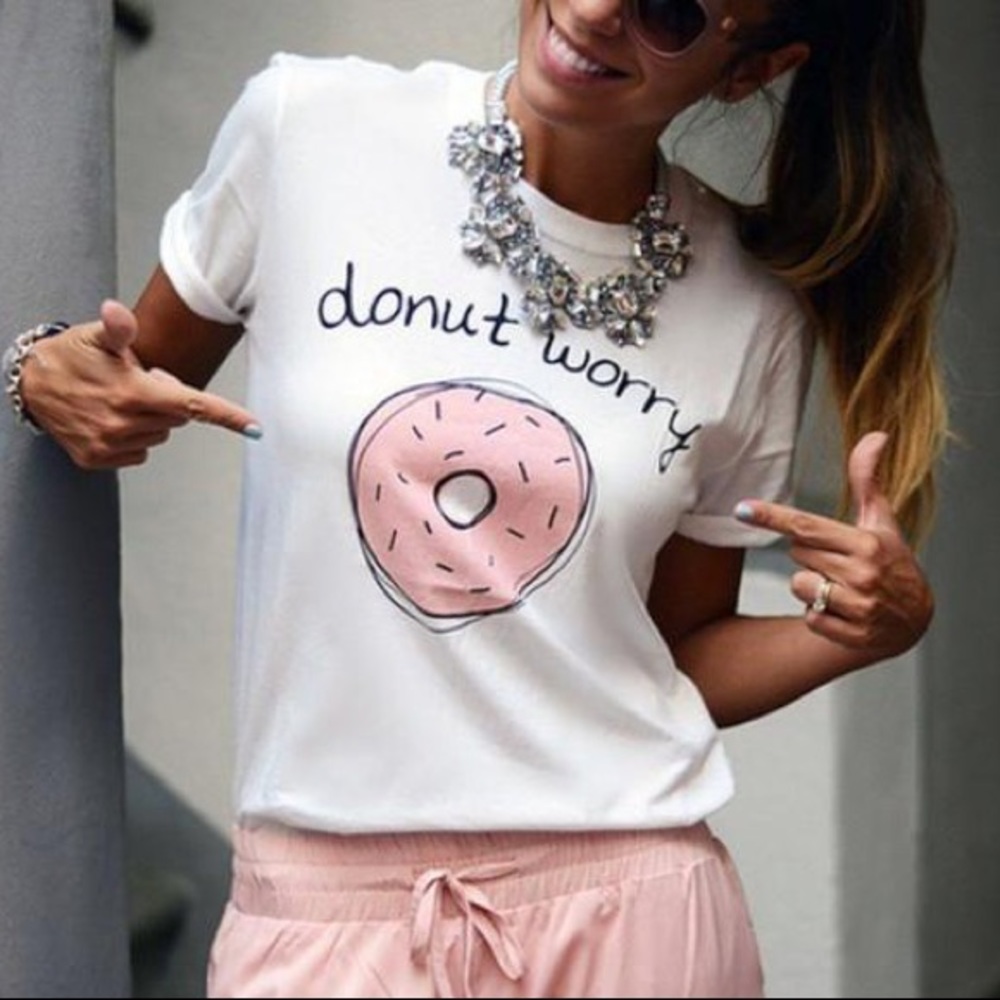 Donut worry t shirt
